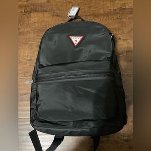 GUESS BCKPCK CAN FIT LAPTOP.  PLENTY OF STORAGE SPACE.  WATER RESISTANT.